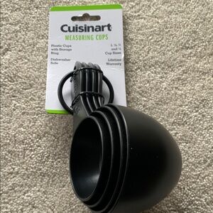 NWT Cuisinart Black Measuring Cups Set, great gift